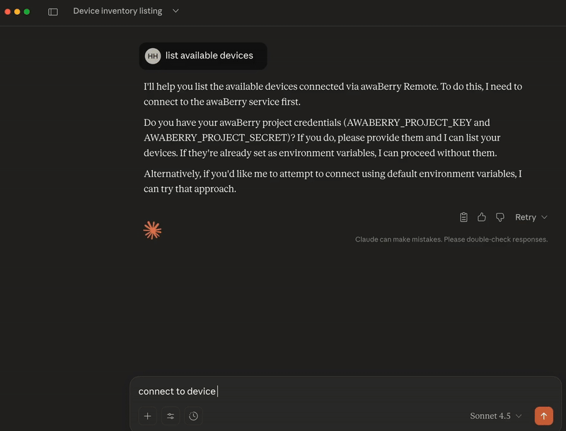 awaBerry Agentic: MCP Server